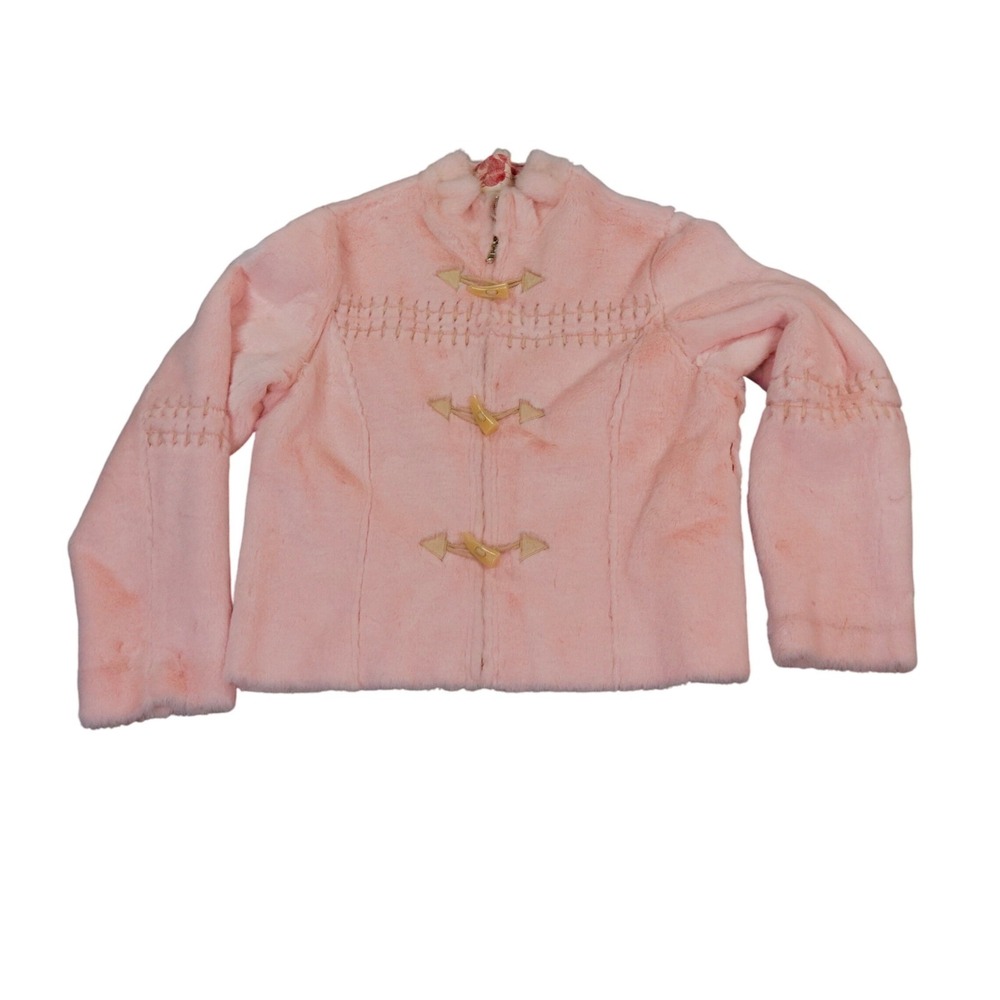 DB Sport Reversible Jacket Women Medium Toile de Jouy Print Zip Up Collared Coat